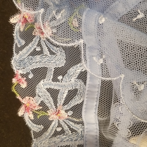 💕FOR LOVE AND LEMONS💕 Bell Bow Underwire Bra ~ Blue 38C NWT - Picture 13 of 16